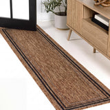 Lido Traditional Casual Pinstripe Border Area Rug