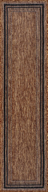 Lido Traditional Casual Pinstripe Border Area Rug