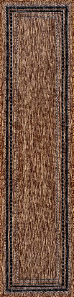 Lido Traditional Casual Pinstripe Border Area Rug