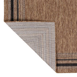 Lido Traditional Casual Pinstripe Border Area Rug