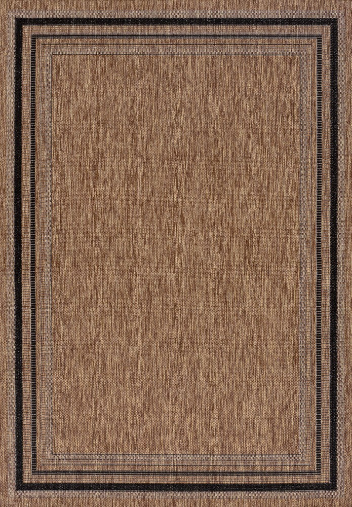 Lido Traditional Casual Pinstripe Border Area Rug