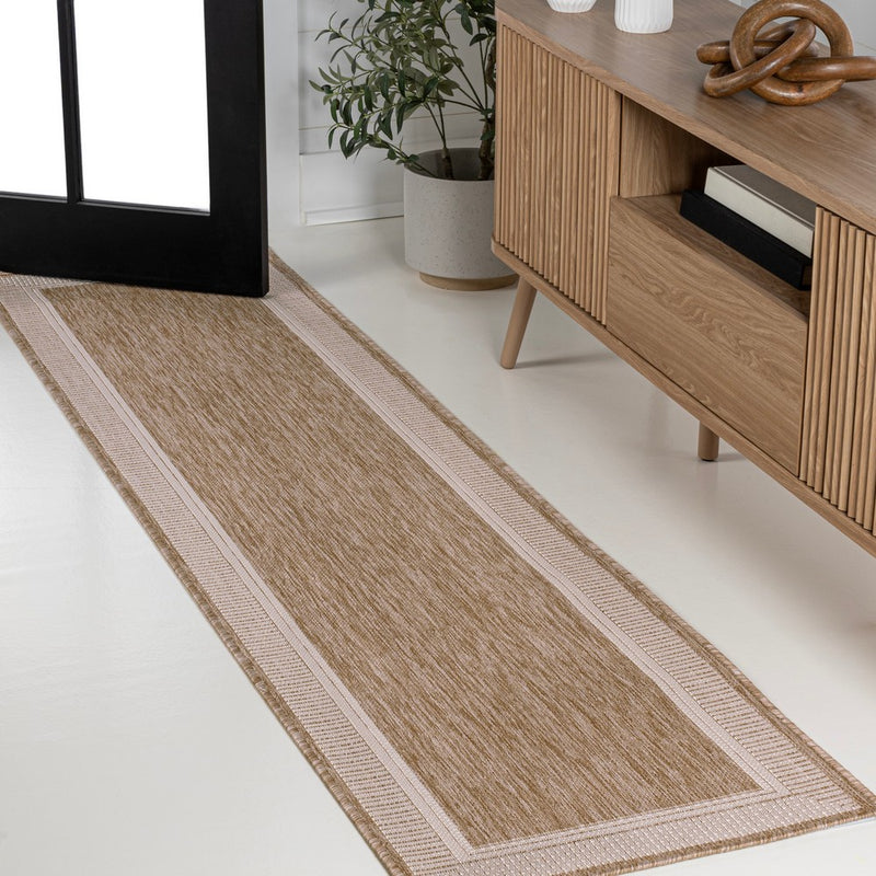 Hali Coastal Casual Wide Stripe Border Area Rug