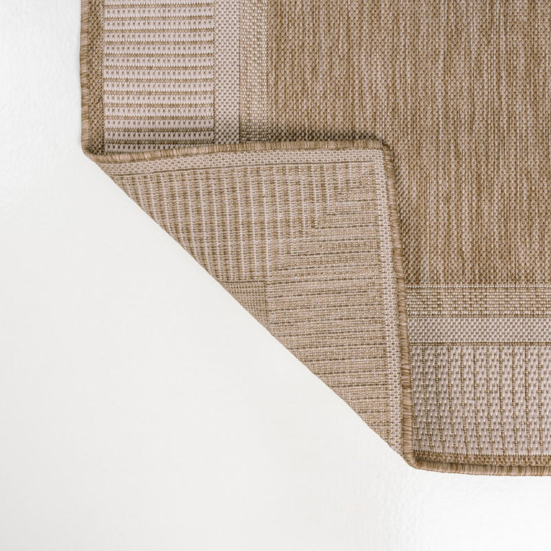 Hali Coastal Casual Wide Stripe Border Area Rug