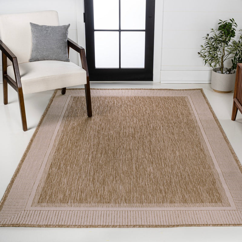 Hali Coastal Casual Wide Stripe Border Area Rug