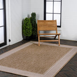 Hali Coastal Casual Wide Stripe Border Area Rug