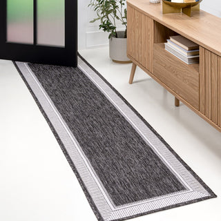 Hali Coastal Casual Wide Stripe Border Area Rug