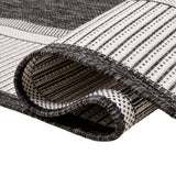 Hali Coastal Casual Wide Stripe Border Area Rug