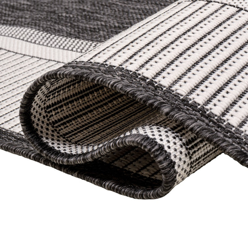 Hali Coastal Casual Wide Stripe Border Area Rug