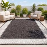 Hali Coastal Casual Wide Stripe Border Area Rug