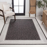 Hali Coastal Casual Wide Stripe Border Area Rug