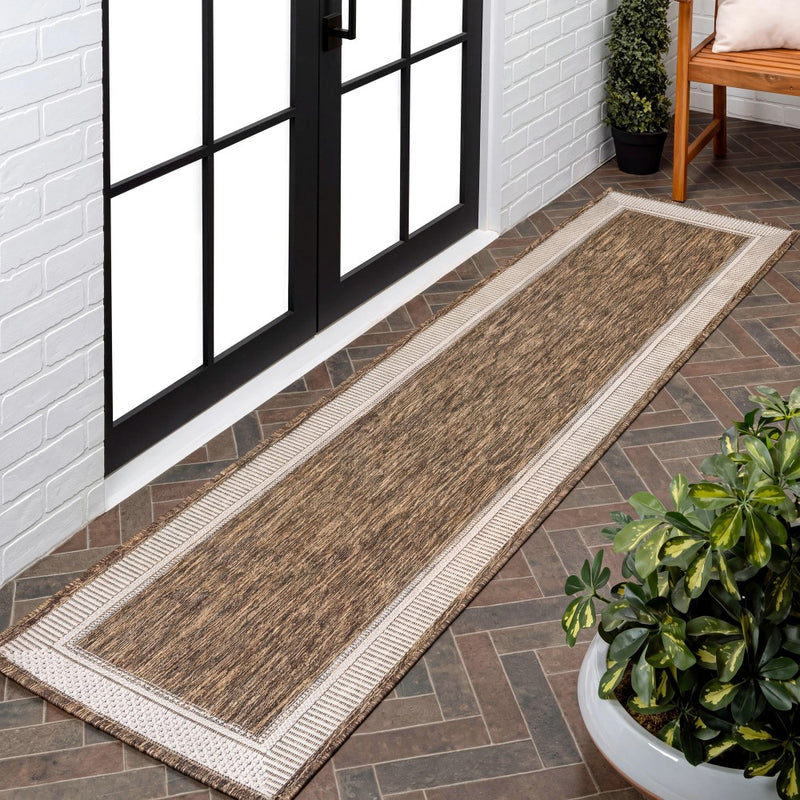 Hali Coastal Casual Wide Stripe Border Area Rug