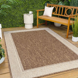 Hali Coastal Casual Wide Stripe Border Area Rug