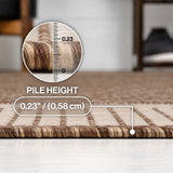 Hali Coastal Casual Wide Stripe Border Area Rug