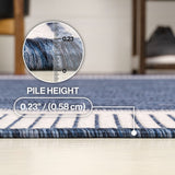 Hali Coastal Casual Wide Stripe Border Area Rug