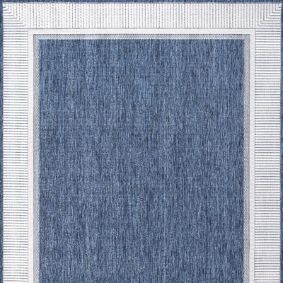 Hali Coastal Casual Wide Stripe Border Area Rug