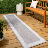 Hali Coastal Casual Wide Stripe Border Area Rug