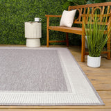 Hali Coastal Casual Wide Stripe Border Area Rug