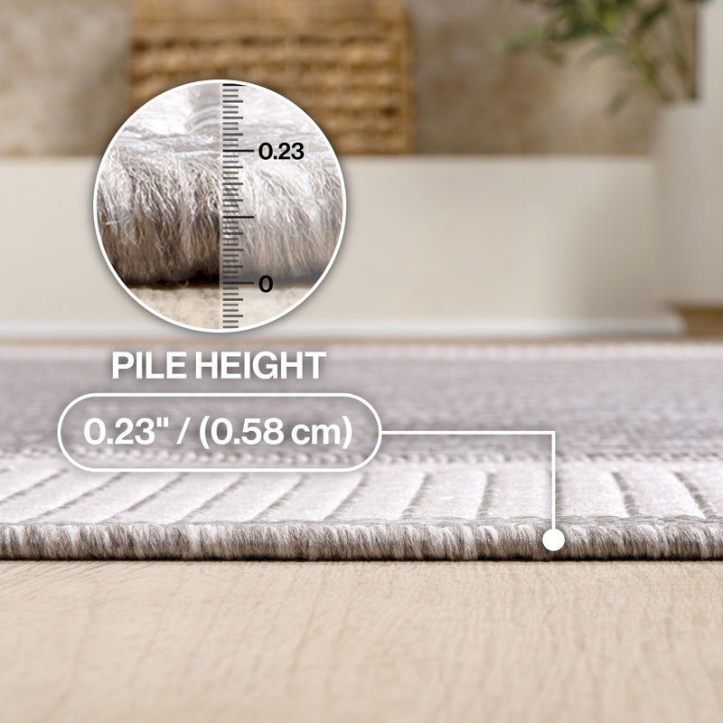 Hali Coastal Casual Wide Stripe Border Area Rug