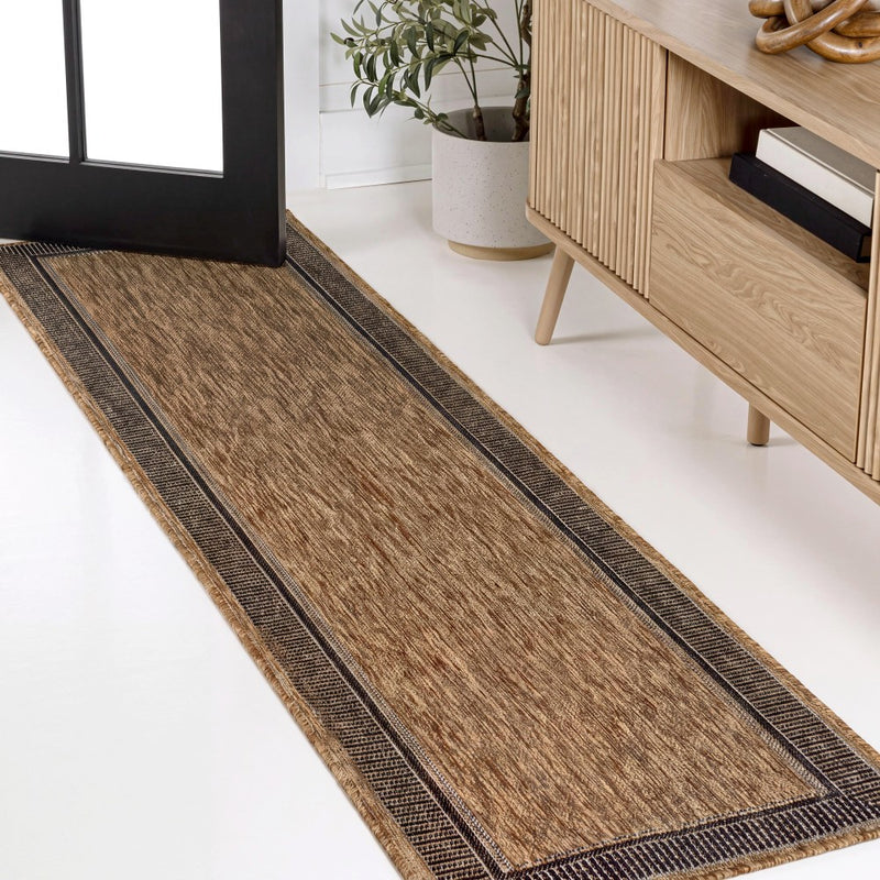 Hali Coastal Casual Wide Stripe Border Area Rug