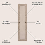 Athena Classic Geometric Border Indoor/Outdoor Area Rug