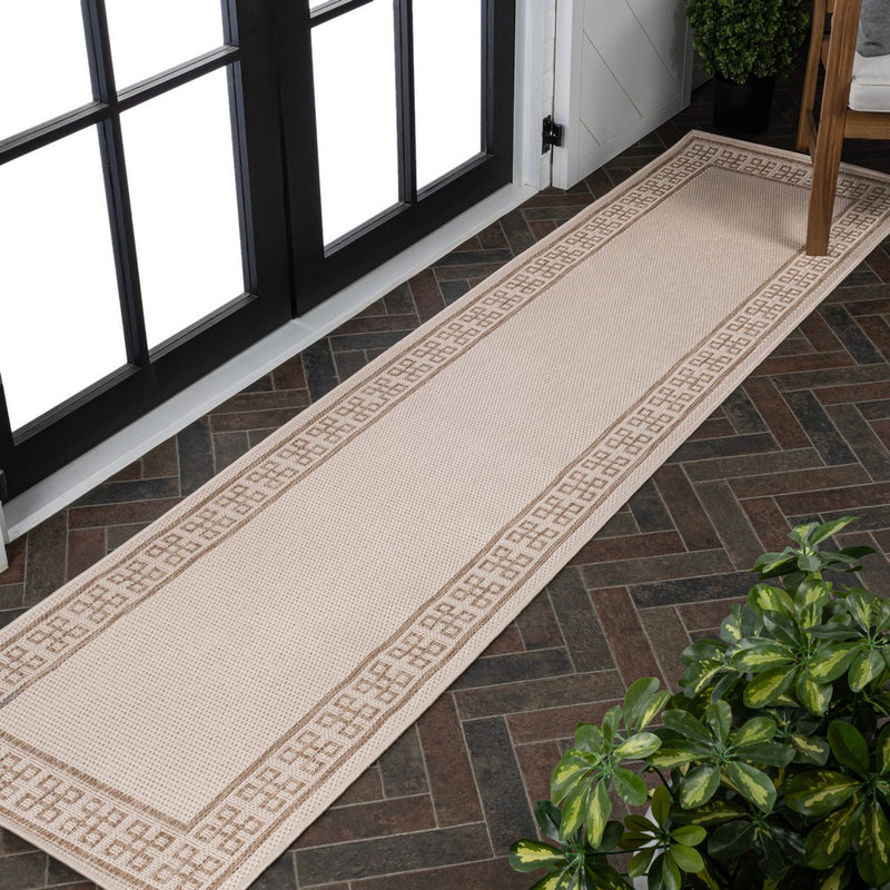 Athena Classic Geometric Border Indoor/Outdoor Area Rug