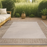 Athena Classic Geometric Border Indoor/Outdoor Area Rug