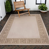 Athena Classic Geometric Border Indoor/Outdoor Area Rug