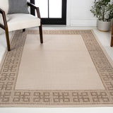 Athena Classic Geometric Border Indoor/Outdoor Area Rug