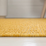 Alda Modern Minimalist Mingled Solid Indoor/Outdoor Area Rug