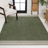 Alda Modern Minimalist Mingled Solid Indoor/Outdoor Area Rug