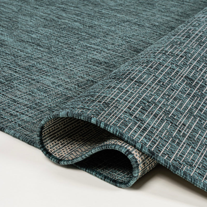 Alda Modern Minimalist Mingled Solid Indoor/Outdoor Area Rug