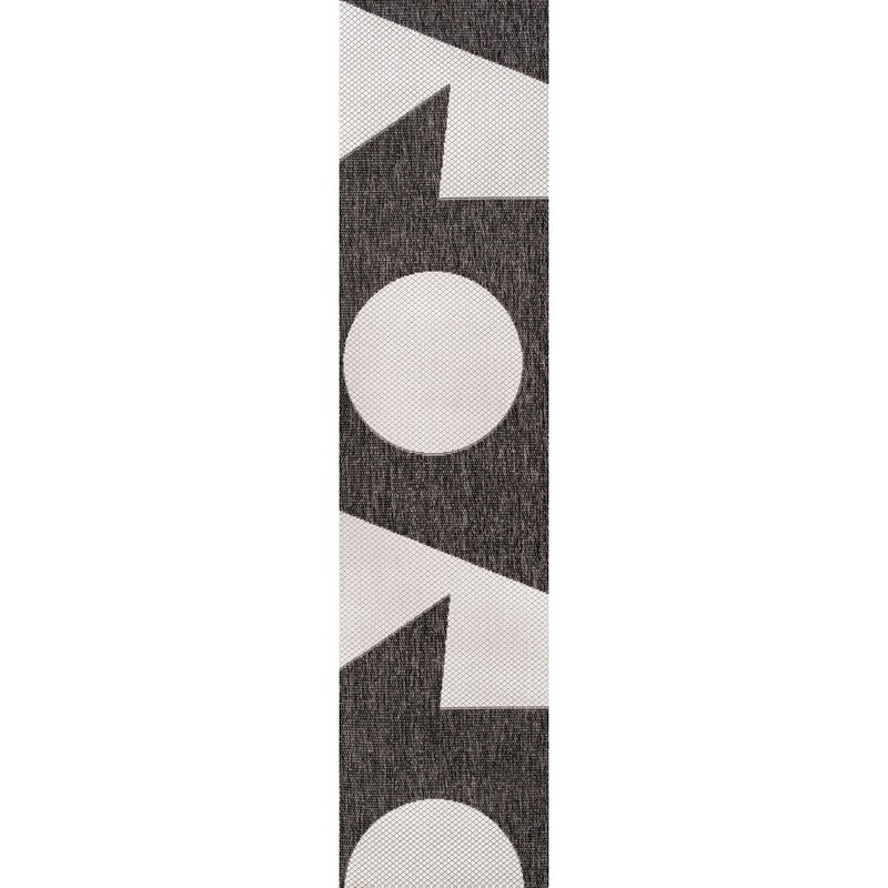 Lucian Modern Geometric Abstract Two-tone Indoor/Outdoor Area Rug