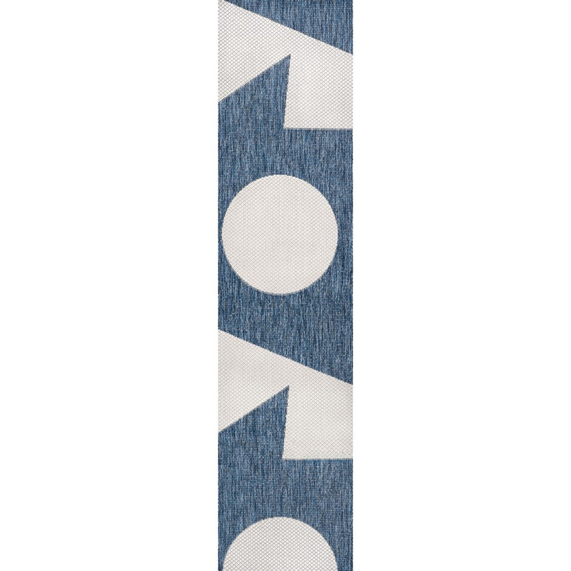 Lucian Modern Geometric Abstract Two-tone Indoor/Outdoor Area Rug