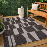Odette Modern Geometric Abstract Two-tone Indoor/Outdoor Area Rug