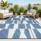 Odette Modern Geometric Abstract Two-tone Indoor/Outdoor Area Rug