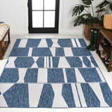 Odette Modern Geometric Abstract Two-tone Indoor/Outdoor Area Rug