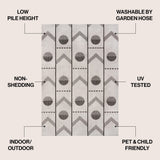 Soren Modern Geometric Indoor/Outdoor Area Rug