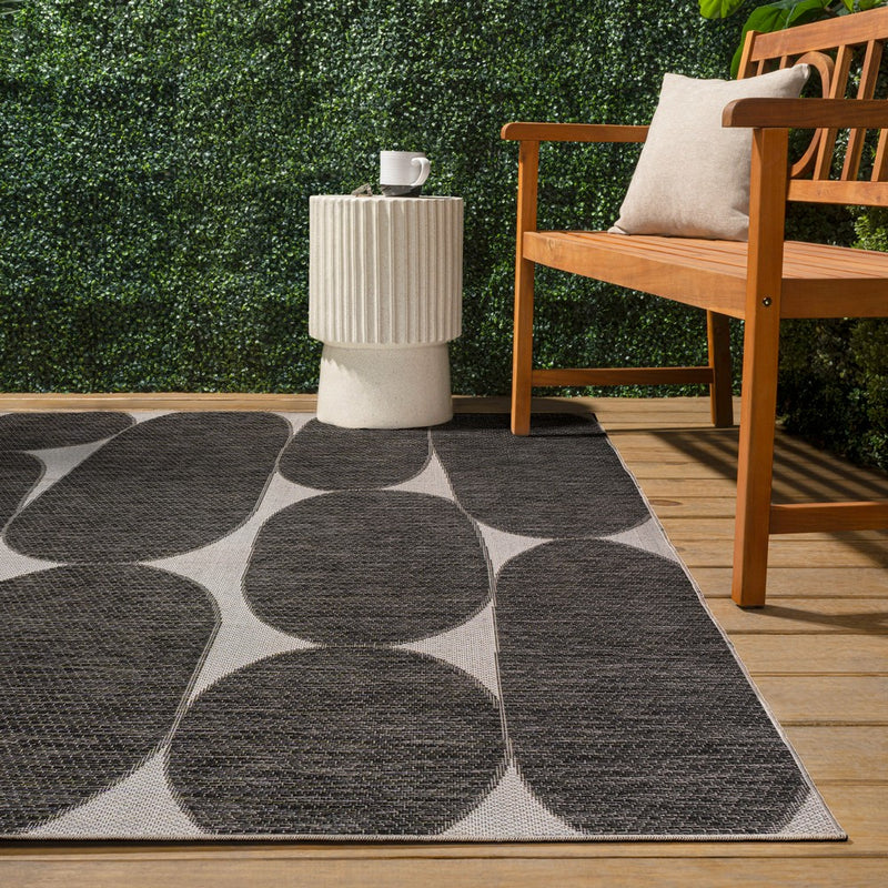 Rayna Modern Geometric Organic Shapes Indoor/Outdoor Area Rug