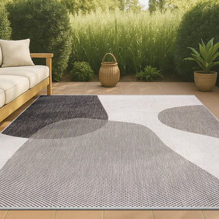 Zia Modern Geometric Organic Shapes Indoor/Outdoor Area Rug