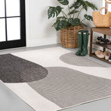 Zia Modern Geometric Organic Shapes Indoor/Outdoor Area Rug