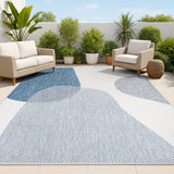 Zia Modern Geometric Organic Shapes Indoor/Outdoor Area Rug