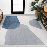 Zia Modern Geometric Organic Shapes Indoor/Outdoor Area Rug