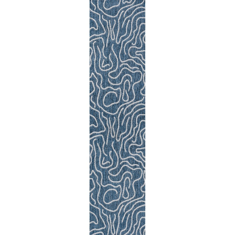Nolan Modern Coastal Organic Shapes Indoor/Outdoor Area Rug