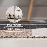 Allison Classic Beach Stripe And Monstera Leaf Indoor/Outdoor Area Rug