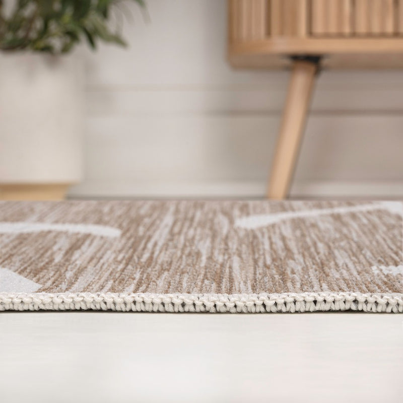 Liana Casual Coastal Flamingos Two-tone Indoor/Outdoor Area Rug