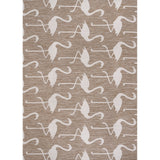 Liana Casual Coastal Flamingos Two-tone Indoor/Outdoor Area Rug