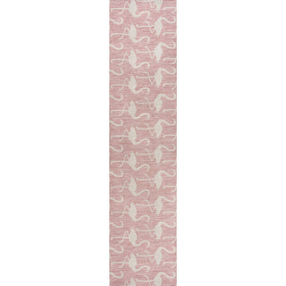 Liana Casual Coastal Flamingos Two-tone Indoor/Outdoor Area Rug