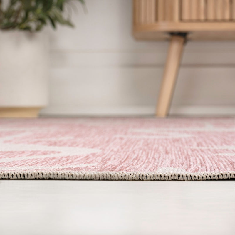 Liana Casual Coastal Flamingos Two-tone Indoor/Outdoor Area Rug