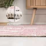 Liana Casual Coastal Flamingos Two-tone Indoor/Outdoor Area Rug