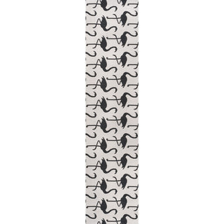 Liana Casual Coastal Flamingos Two-tone Indoor/Outdoor Area Rug